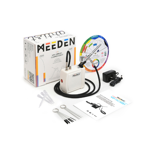 Kit aerographe + compresseur + accessoire-