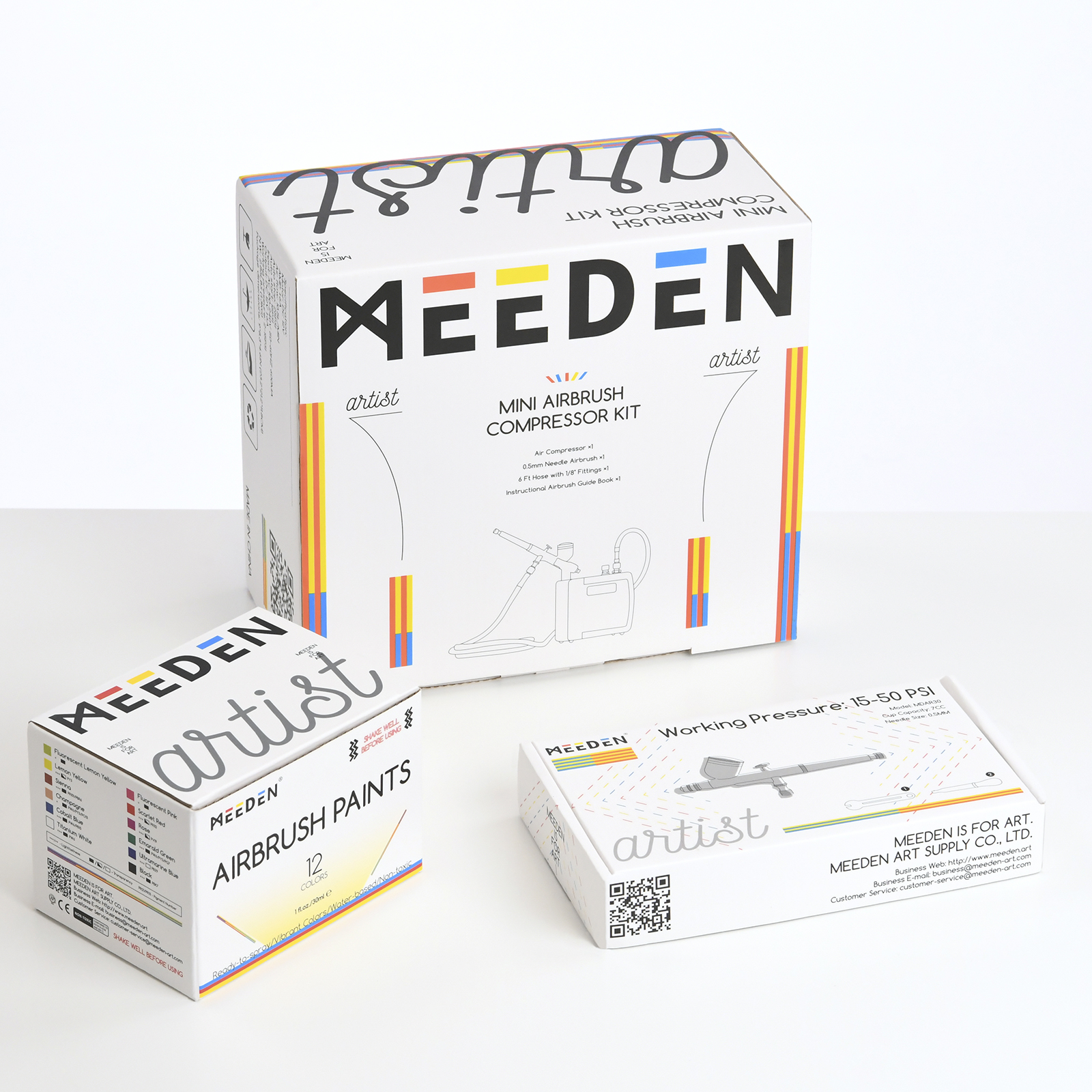 Kit aerographe + compresseur + accessoire-8