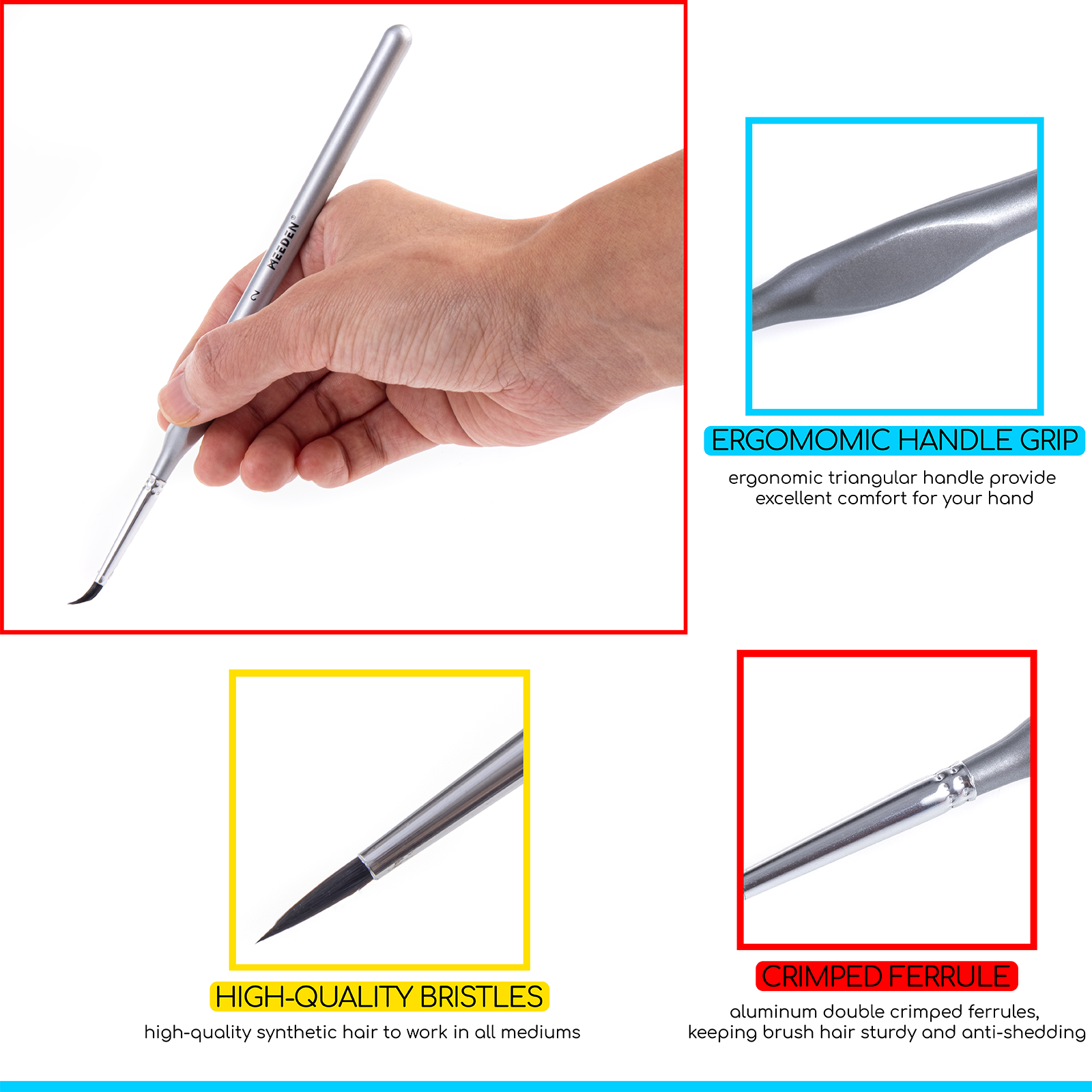 Ensemble de pinceaux de precision-7