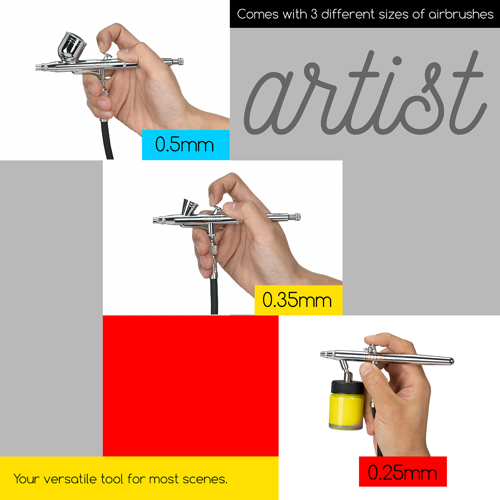 Kit compresseur aérographe peinture aerographie noumea-3