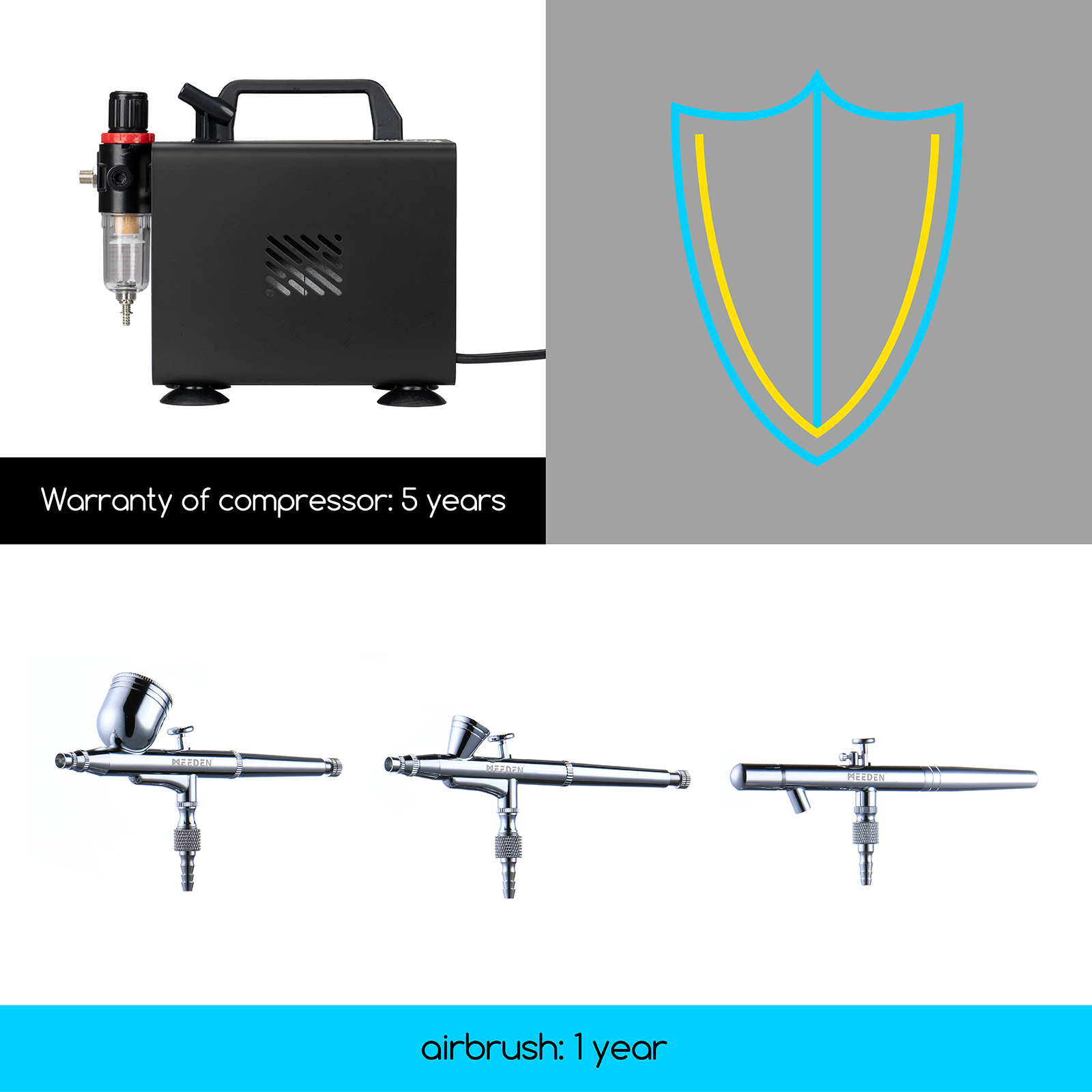 Kit compresseur aérographe peinture aerographie noumea-7