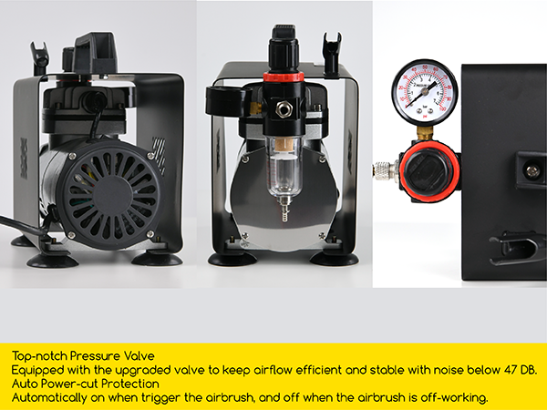 Kit compresseur aérographe peinture aerographie noumea-8