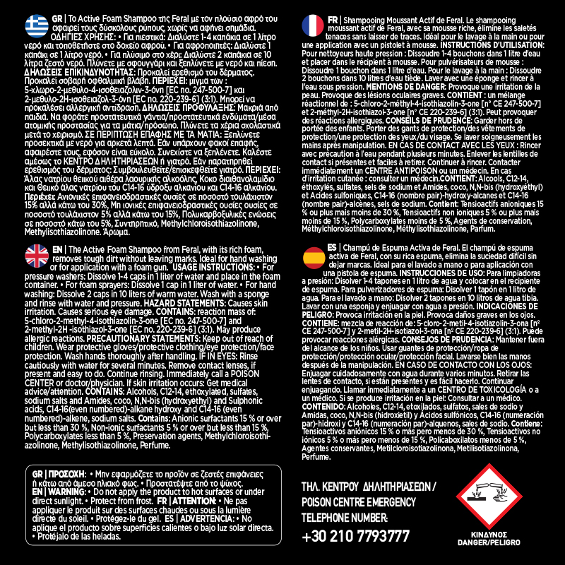 Shampoing mousse active carrosserie auto-4