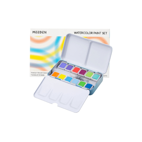 Boite voyage peinture Aquarelle 12 couleurs pastel nouméa site