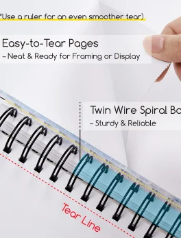 Carnet de croquis multi techniques 22.9×30.5cm noumea-5