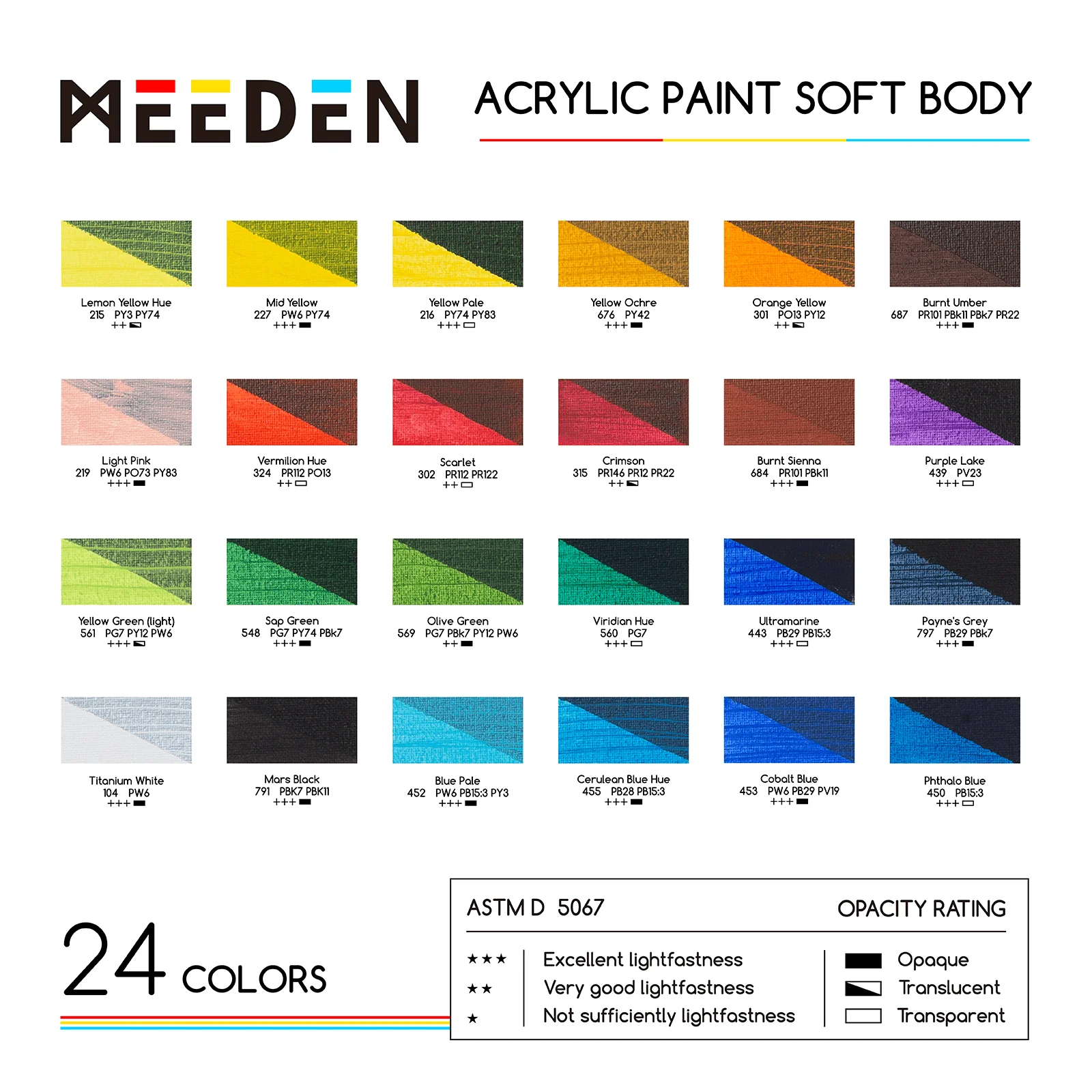 Ensemble de 24 couleurs peintures acryliques 60 ml noumea-2