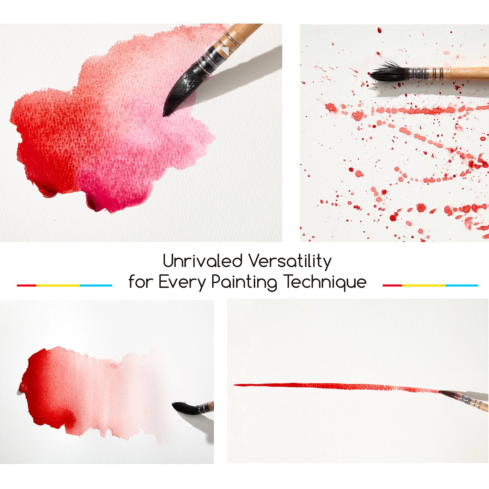 Ensemble de 9 pinceaux Aquarelle qualite professionnelle noumea-5