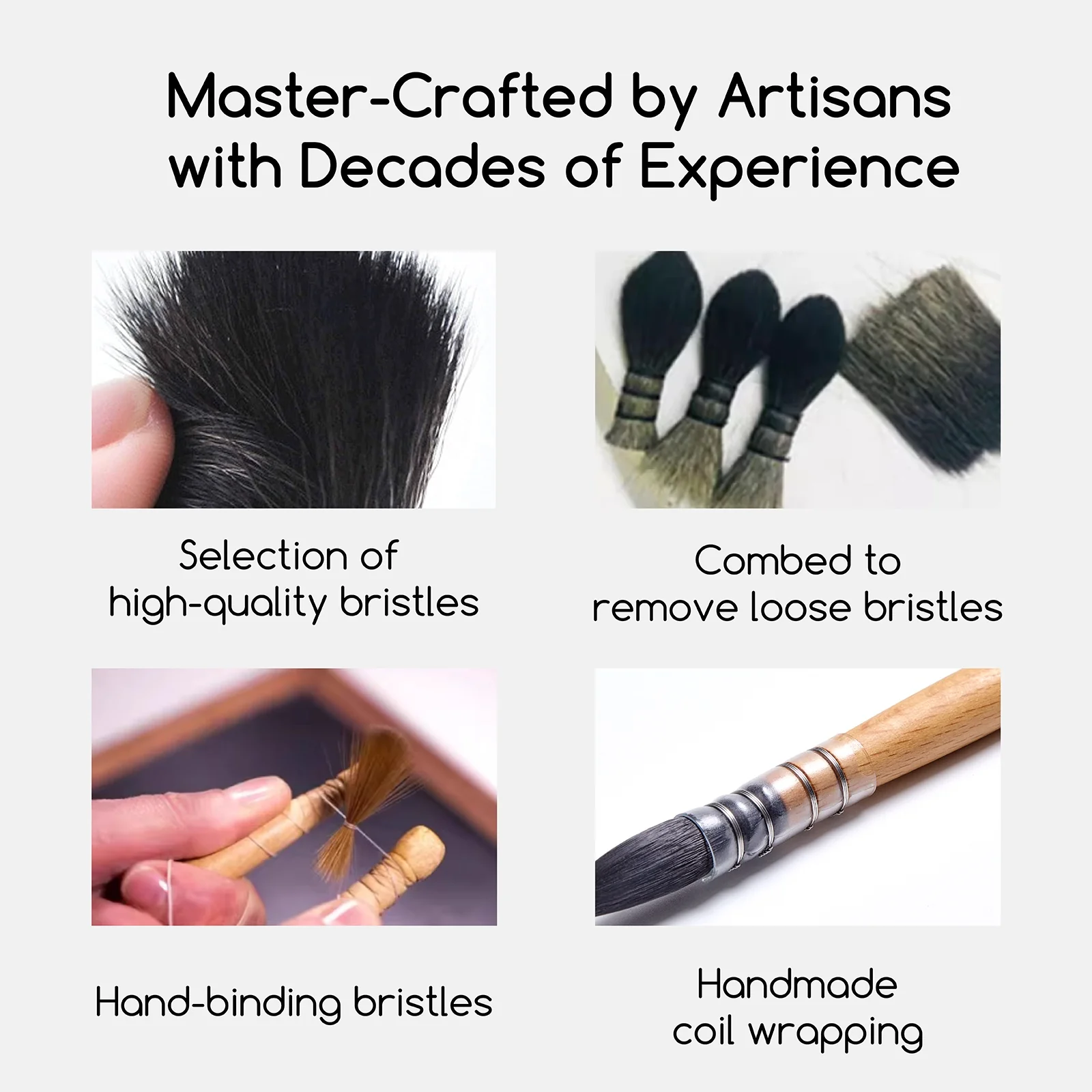 Ensemble de 9 pinceaux Aquarelle qualite professionnelle noumea-8