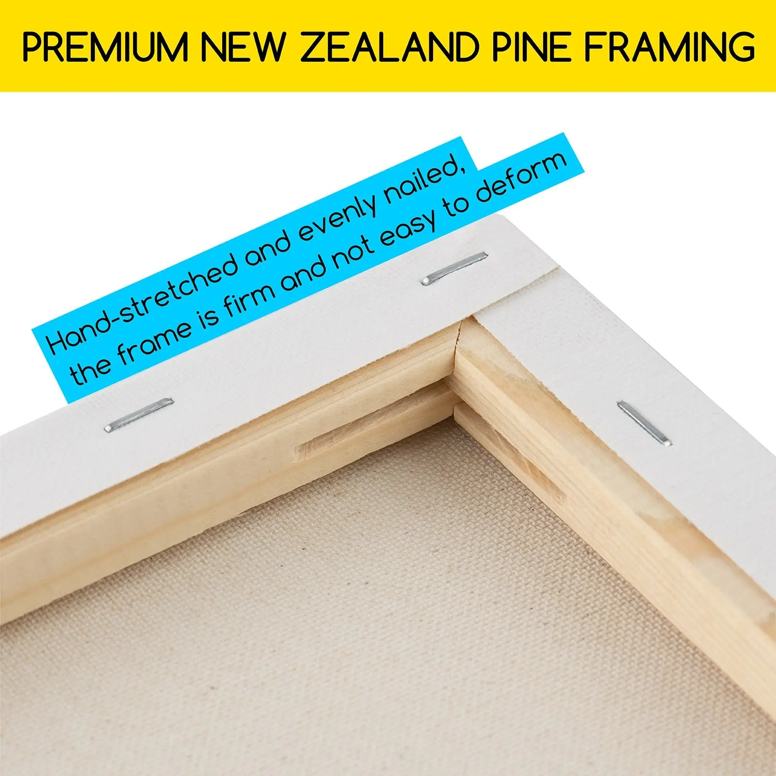 Toile tendue 100% coton 90x60cm noumea-2