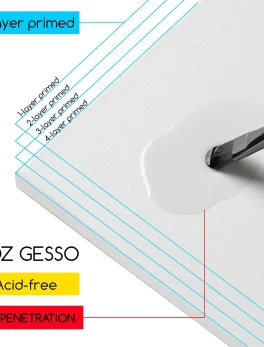 Toile tendue 100% coton 90x60cm noumea-3