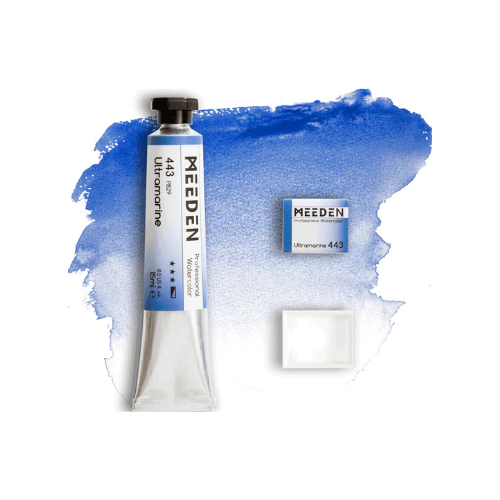 Peinture aquarelle bleu ultramarine nouméa site