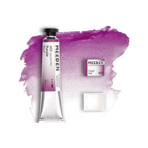 Peinture aquarelle rouge pourpre nouméa site