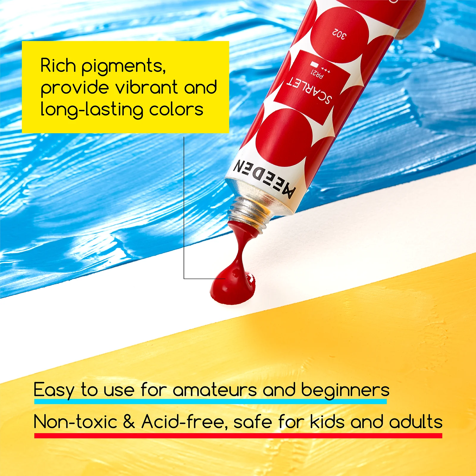 Ensemble de 48 couleurs peinture gouache 12ml noumea 4