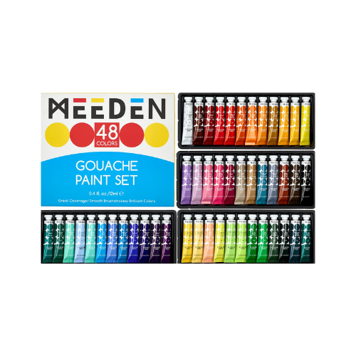 Ensemble de 48 couleurs peinture gouache 12ml nouméa site