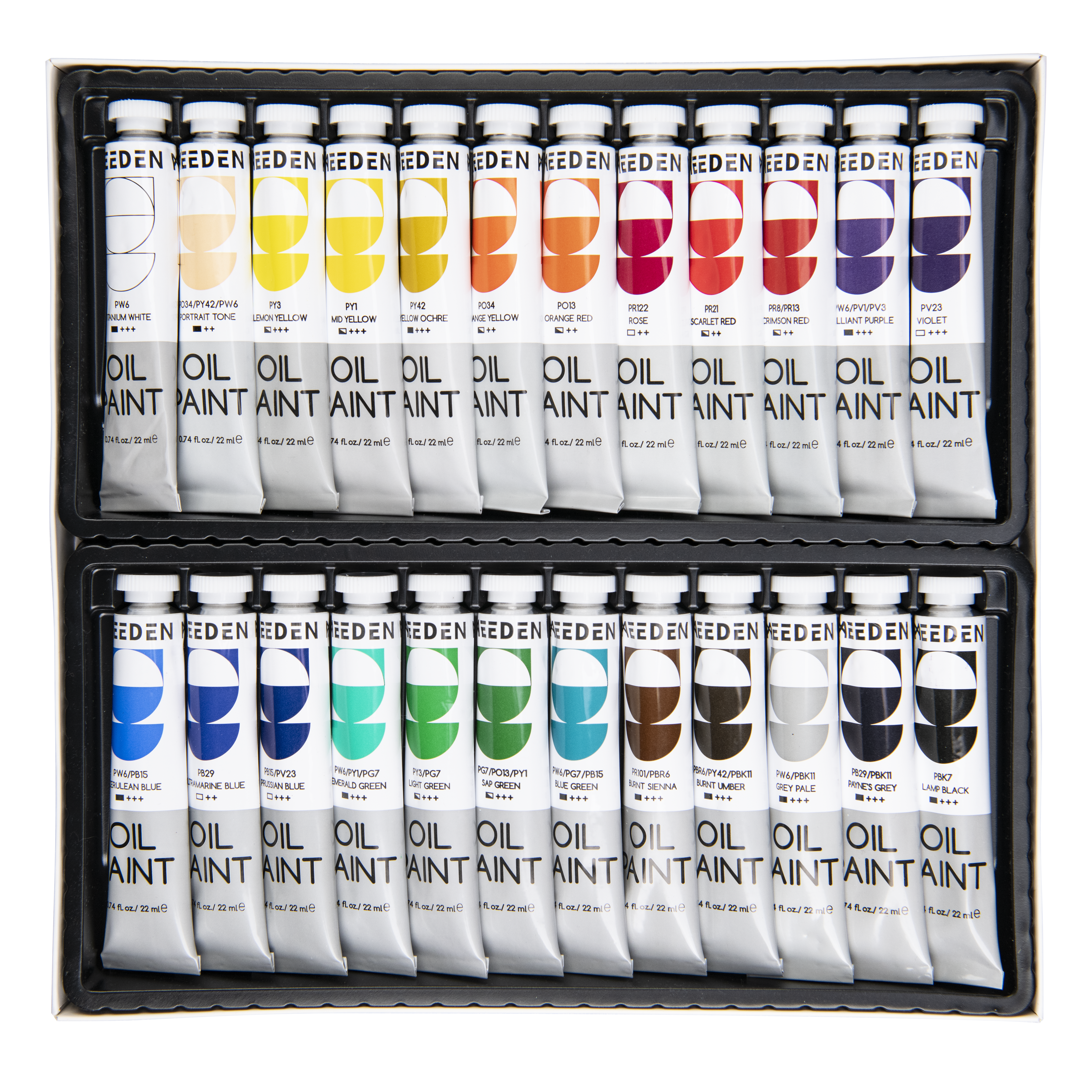 Peinture à l'huile 22ml - Ensemble de 24 couleurs noumea 2