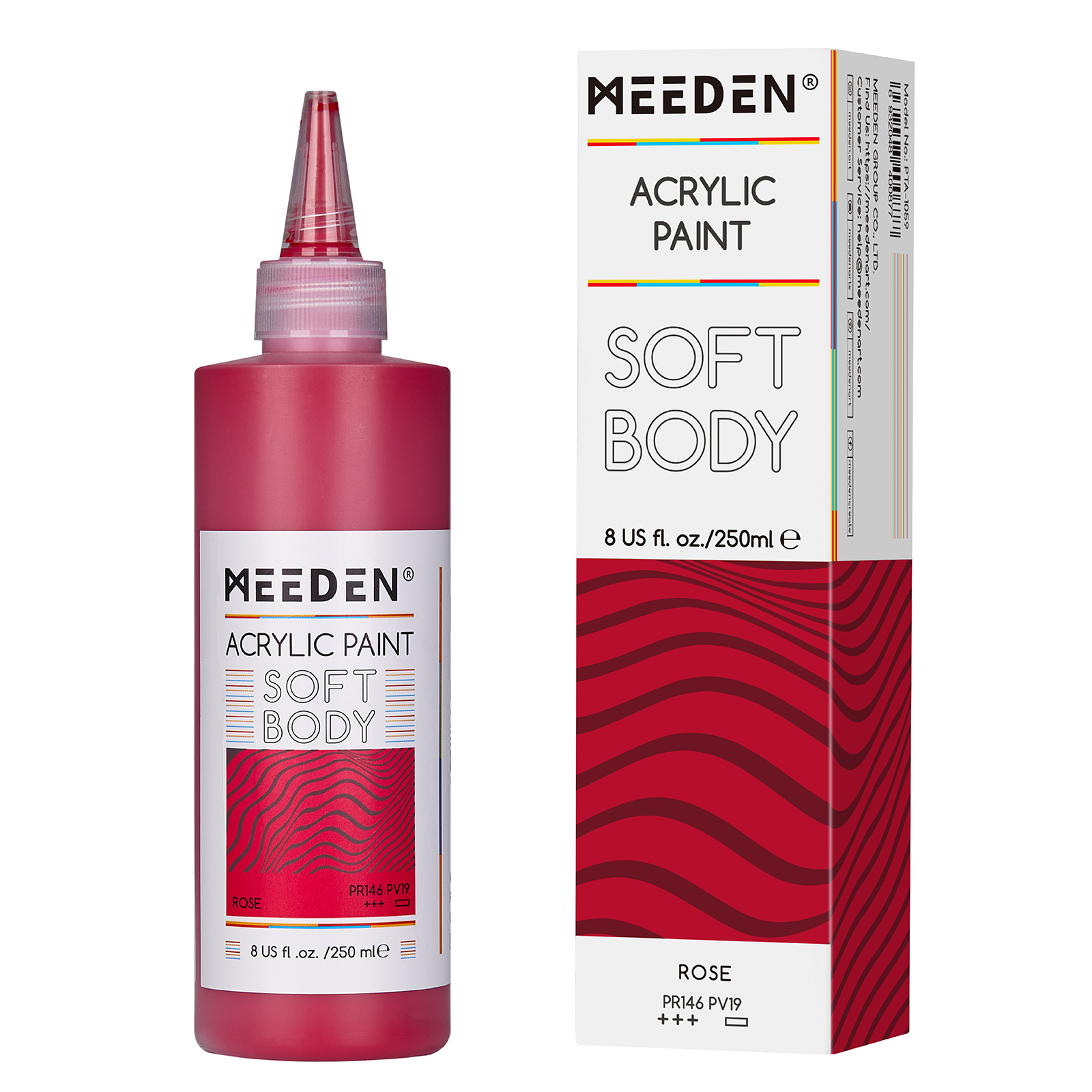 Peinture acrylique fluide 250ml Rose noumea 2