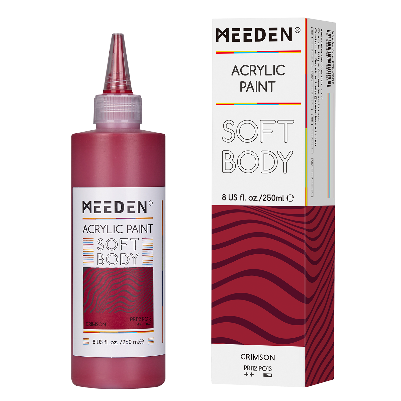Peinture acrylique fluide 250ml Rouge cramoisi noumea 2