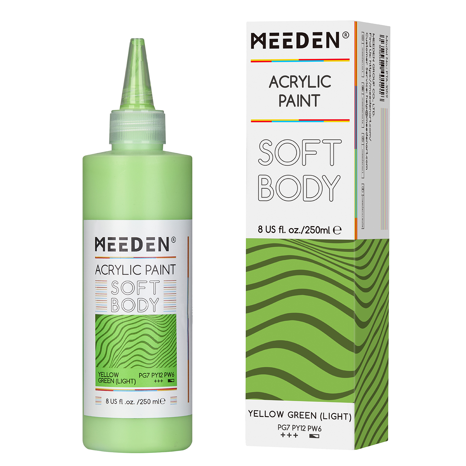 Peinture acrylique fluide 250ml Vert jaunatre noumea 2