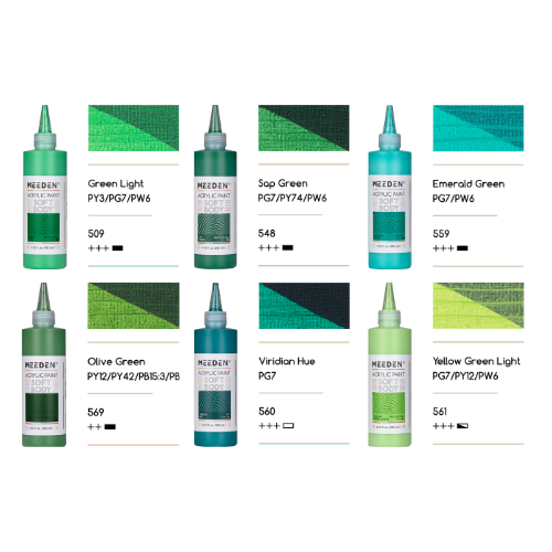 Peinture acrylique fluide 250ml les verts nouméa site