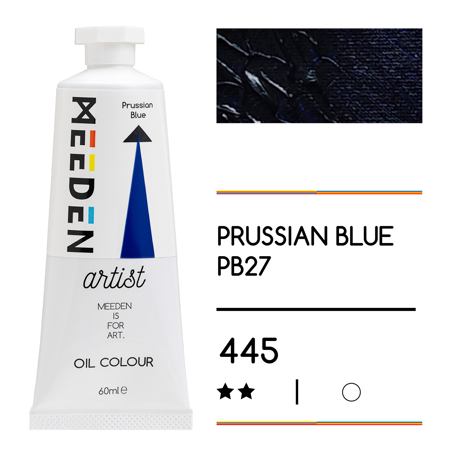 Tube peinture à l'huile 60ml Bleu de Prusse noumea