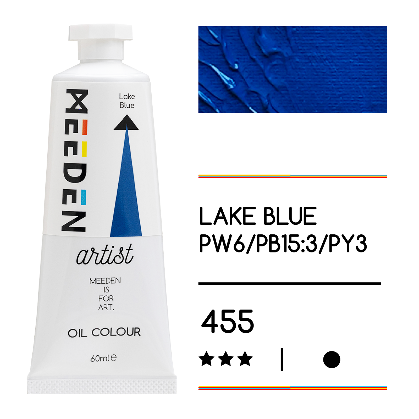 Tube peinture à l'huile 60ml Bleu lac noumea