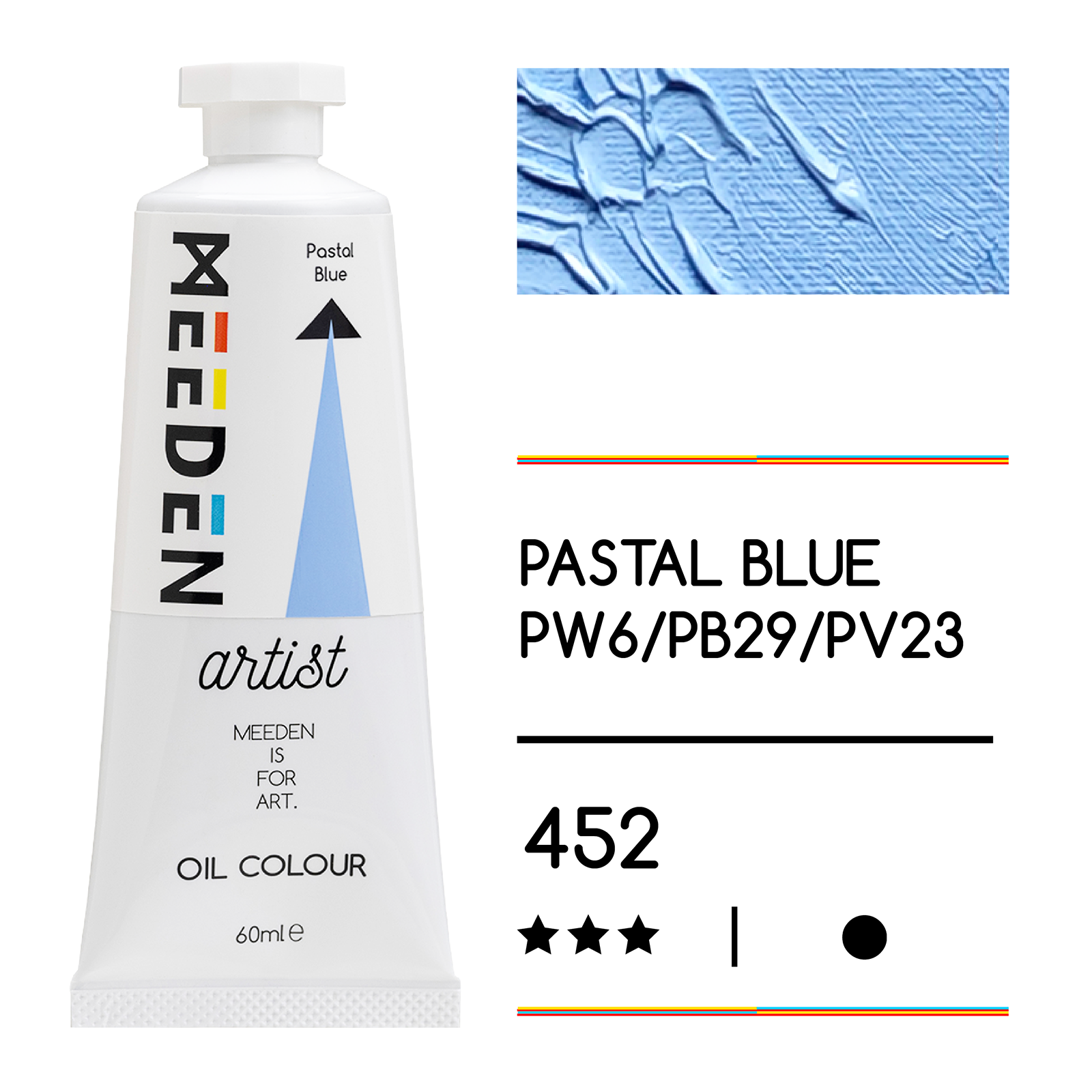 Tube peinture à l'huile 60ml Bleu pastel noumea