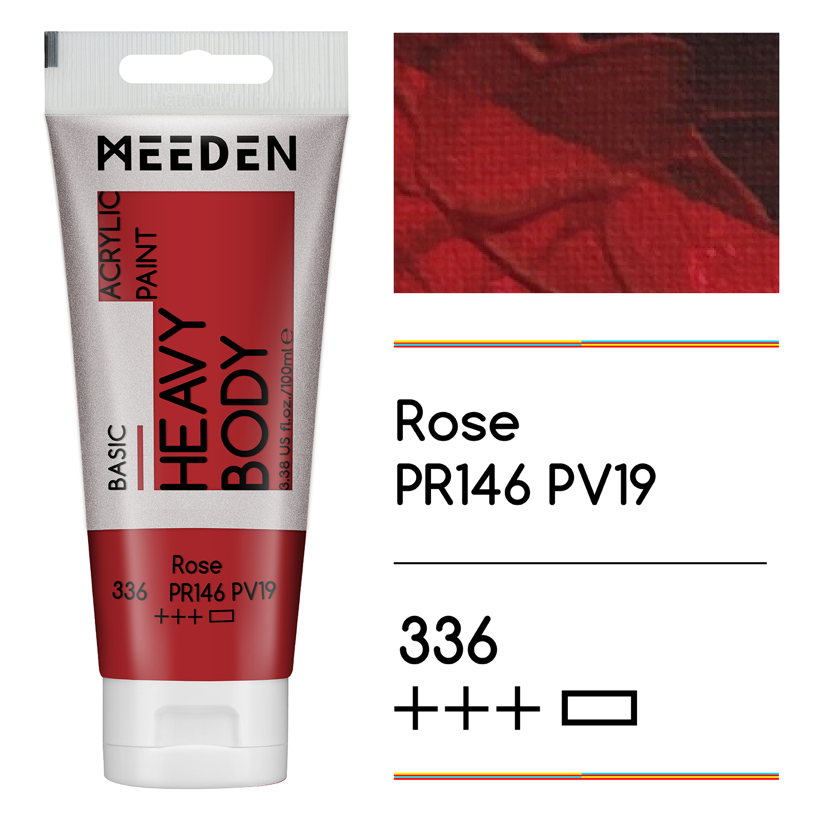 Tube peinture acrylique Rose 60ml noumea